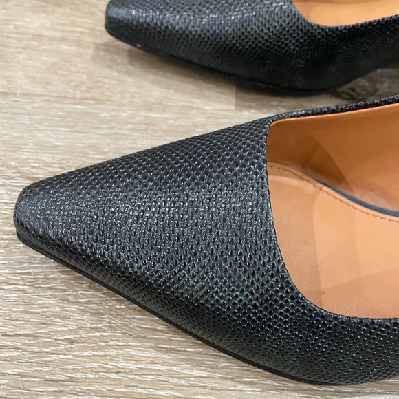 Franco Sarto Modena Heeled Mule Greeb Tectured Women’s Shoes - Picture 5 of 10